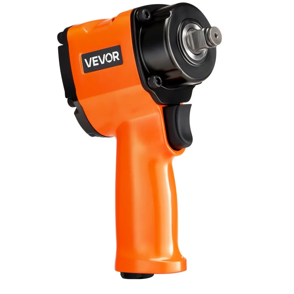 VEVOR 1/2-Inch Air Impact Wrench, Up to 738 ft-lbs Nut-busting Torque, Stubby Size & Lightweight Pneumatic Impact Gun for Auto Repairs and Maintenance