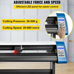 VEVOR 53-Inch Automatic Contour Vinyl Cutter Plotter Force & Speed Adjustable Sign Cutting With Floor Stand & Signmaster Software