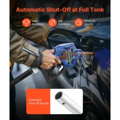 VEVOR 3/4-Inch Barb Diesel Exhaust Fluid Nozzle, Max Flow Rate 11.6 GPM, Auto Shut Off Dispenser Nozzle with 3-Speed Trigger Lock & 3/4-Inch (OD=19 mm) Spout, Used for Urea, Industrial Fluids, Blue