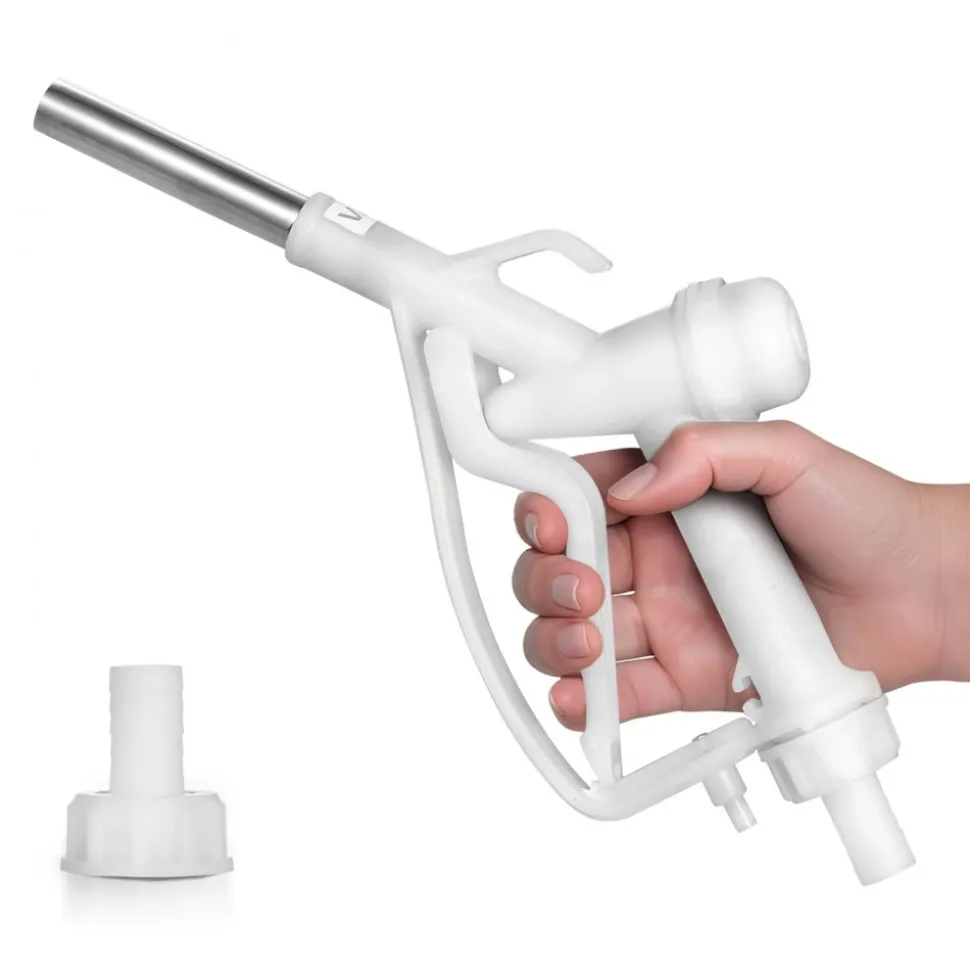 VEVOR 3/4-Inch Barb Diesel Exhaust Fluid Nozzle, Max Flow Rate 14.5 GPM, Plastic Dispenser Nozzle with 3/4-Inch (OD=19 mm) Spout, Lightweight & Portable, Used for Urea, Industrial Fluids, White