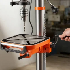 VEVOR 12-Inch Benchtop Drill Press, 6.2 Amp, 1 HP Bench Drill Press, 530 to 3140 RPM Variable Speed, 0-45° Tilting Worktable, with Laser and LED Work Light, Tabletop Drilling Machine, for Wood Metal