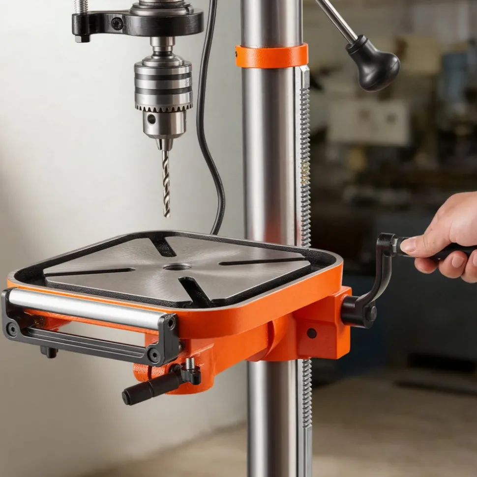 VEVOR 12-Inch Benchtop Drill Press, 6.2 Amp, 1 HP Bench Drill Press, 530 to 3140 RPM Variable Speed, 0-45° Tilting Worktable, with Laser and LED Work Light, Tabletop Drilling Machine, for Wood Metal