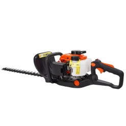 VEVOR 23.2-inch 26CC 2 Cycle Gas Hedge Trimmer, Gas Powered Handheld Hedge Trimmer with Dual Sided Dual Action Blade, 180° Adjustable Trimmer Head, Suitable for Trimming Shrubs, Low Bushes
