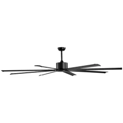 VEVOR 72 Inch Ceiling Fan with Light, 6-Speed Remote Control, Dimmable 3-Color Temperature, Reversible DC Motor, Modern Low Profile Flush Mount Fan for Bedroom, Living Room, Indoor/Outdoor Use, Black
