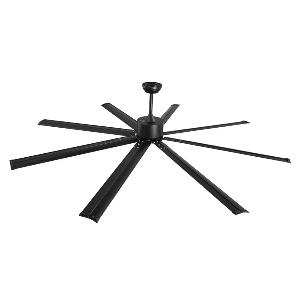 VEVOR 72 Inch Ceiling Fan with Light, 6-Speed Remote Control, Dimmable 3-Color Temperature, Reversible DC Motor, Modern Low Profile Flush Mount Fan for Bedroom, Living Room, Indoor/Outdoor Use, Black