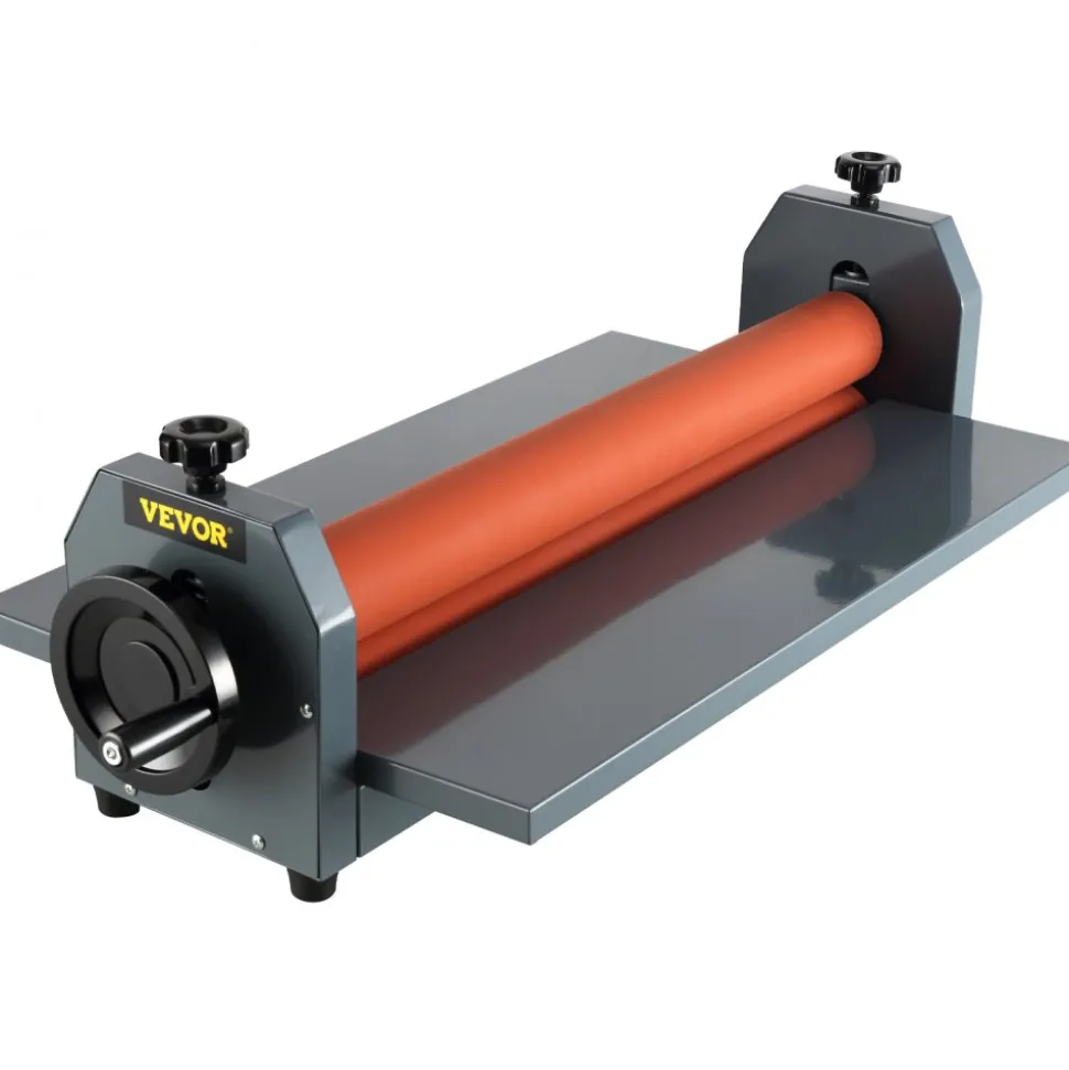 VEVOR 51 Inch Cold Laminator Machine 10mm Manual Vinyl Photo Film Cold laminator Hand Crank Pressure Cold Roll laminator(51Inch)