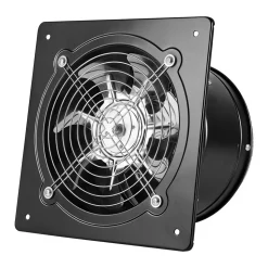 VEVOR 8 Inch Exhaust Fan, 576 CFM High Velocity Wall Mount Vent Fan with On/Off Control, Low Consumption, Portable Ventilation Extractor for Attic,Garage,Basement,Workshop,Kitchen, Chicken Coop,Black