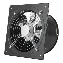 VEVOR 10 Inch Exhaust Fan, 988 CFM High Velocity Wall Mount Vent Fan with On/Off Control, Low Consumption, Portable Ventilation Extractor for Attic,Garage,Basement,Workshop,Kitchen, Chicken Coop,Black