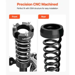 VEVOR 3 Inch Front and 2 Inch Rear Leveling Lift Kit for 2003-2022 Toyota 4Runner 2WD/4WD, 2007-2015 Toyota FJ Cruiser 2WD/4WD, Chassis Level Kit with 2 Bottom Strut Spacers and 2 Coil Spring Spacers