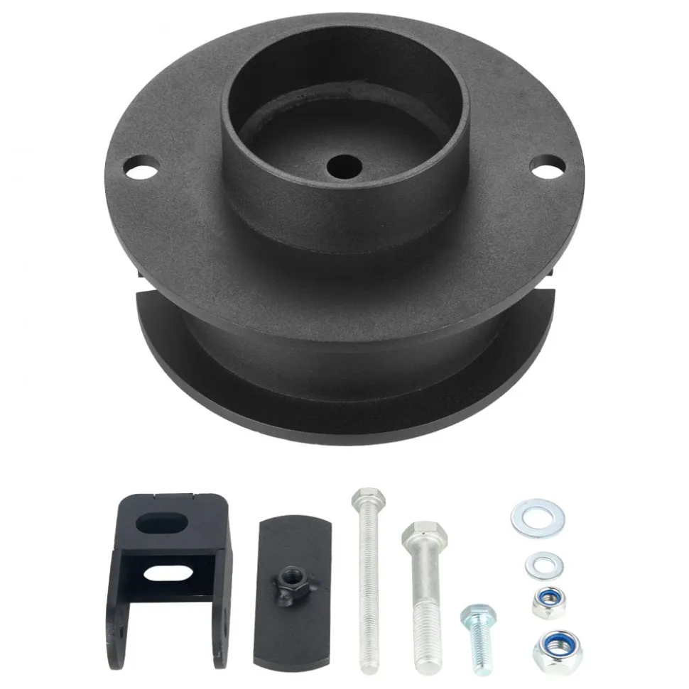 VEVOR 2.5 Inch Front Leveling Lift Kit for 2014-2023 Dodge Ram 2500 4WD, 2013-2023 Ram 3500 4WD, Chassis Level Kit with Coil Spring Spacers & Shock Relocation Brackets, Steel Suspension Leveling Kit
