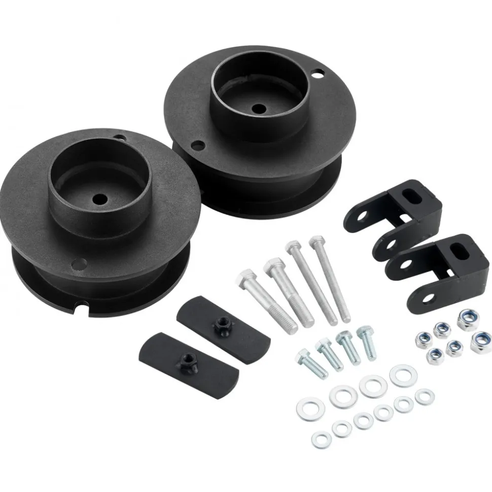 VEVOR 2.5 Inch Front Leveling Lift Kit for 2014-2023 Dodge Ram 2500 4WD, 2013-2023 Ram 3500 4WD, Chassis Level Kit with Coil Spring Spacers & Shock Relocation Brackets, Steel Suspension Leveling Kit