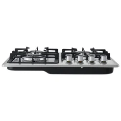 VEVOR 24 inch Gas Cooktop 4 Burners Gas Stove Top, Max 27000BTU Built-in Stainless Steel Stove Top LPG/NG Convertible Dual Fuel Cooktop Stoves with Thermocouple Protection for Kitchen Apartment Rvs
