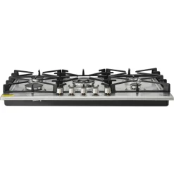 VEVOR 36 inch Gas Cooktop 5 Burners Gas Stove Top, Max 38300BTU Built-in Stainless Steel Stove Top LPG/NG Convertible Dual Fuel Cooktop Stoves with SABAF Dual-Ring Burner for Kitchen Apartment Rvs