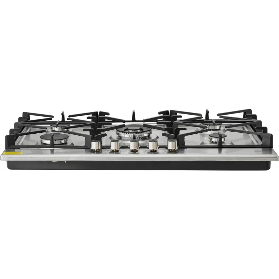 VEVOR 36 inch Gas Cooktop 5 Burners Gas Stove Top, Max 38300BTU Built-in Stainless Steel Stove Top LPG/NG Convertible Dual Fuel Cooktop Stoves with SABAF Dual-Ring Burner for Kitchen Apartment Rvs