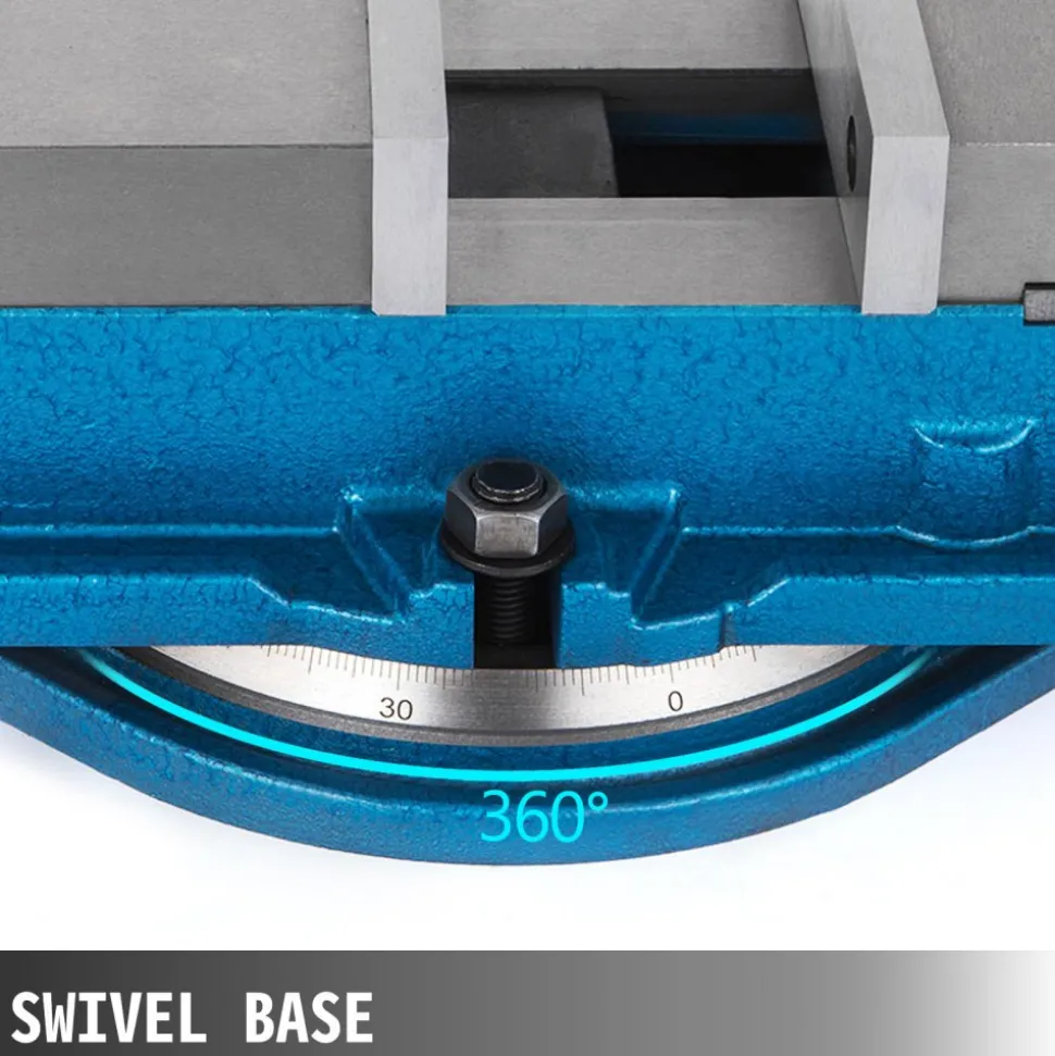 VEVOR 3 Inch Heavy Duty Milling Vise Bench Clamp Vise High Precision Clamping Vise 3 Inch Jaw Width with 360 Degree Swiveling Base CNC Vise