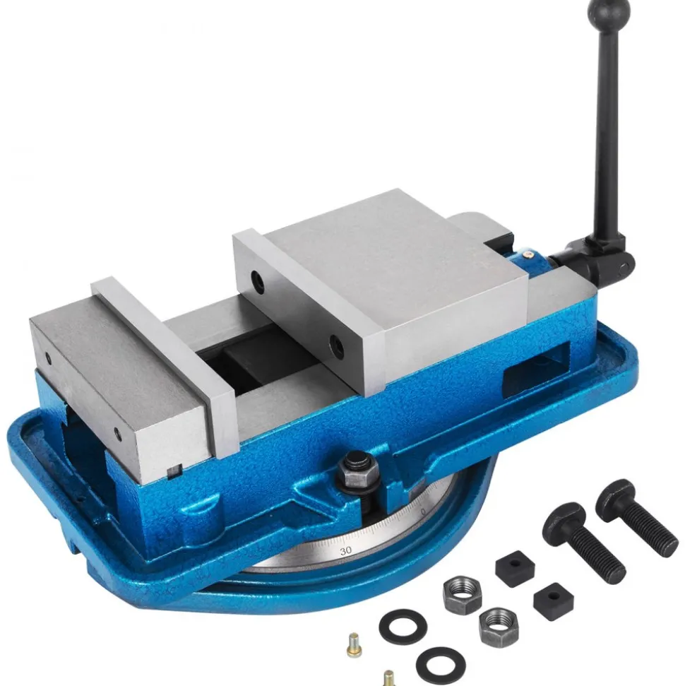 VEVOR 3 Inch Heavy Duty Milling Vise Bench Clamp Vise High Precision Clamping Vise 3 Inch Jaw Width with 360 Degree Swiveling Base CNC Vise