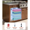 VEVOR 24-Inch Indoor/Outdoor Beverage Refrigerator, 150 QT Freestanding or Undercounter Beverage Fridge, 180 Cans Built-in Beer Fridge with Stainless Steel Body for Residential Home Bar Commercial Use