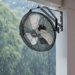 VEVOR 18 Inch Industrial Wall Mount Fan, High Velocity 4000 CFM Indoor Fan with 3 Speeds, Powerful Motor Garage Wall Fan with Aluminum Blades for Workshop, Warehouse, Greenhouse, Commercial