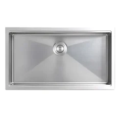 VEVOR 27-inch Kitchen Undermount Single Bowl Sinks, Stainless Steel Drop-In Farmhouse Basin with Accessories, Household Dishwasher Sinks for RV, Prep Kitchen, Laundry Room, Bar