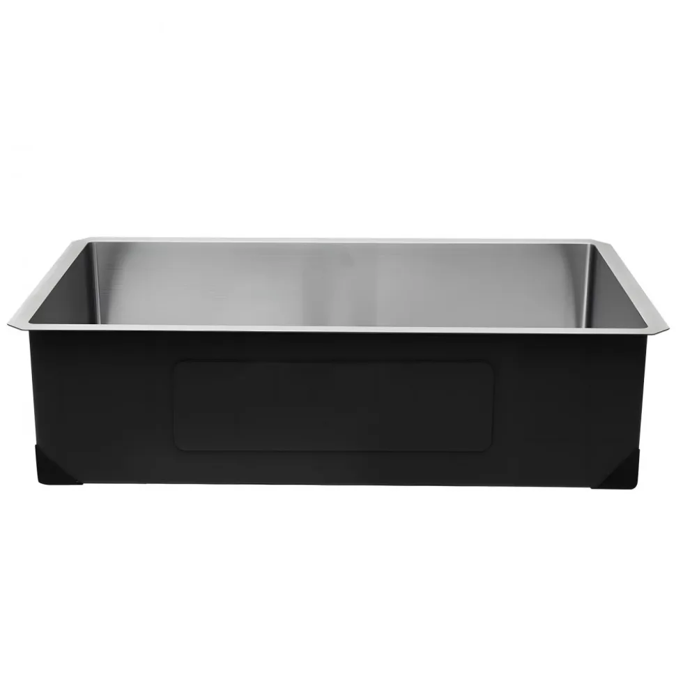 VEVOR 32-inch Kitchen Undermount Single Bowl Sinks, Stainless Steel Drop-In Farmhouse Basin with Accessories, Household Dishwasher Sinks for RV, Prep Kitchen, Laundry Room, Bar