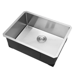 VEVOR 30-inch Kitchen Undermount Single Bowl Sinks, Stainless Steel Drop-In Farmhouse Basin with Accessories, Household Dishwasher Sinks for RV, Prep Kitchen, Laundry Room, Bar