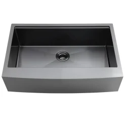 VEVOR 33-inch Kitchen Undermount Single Bowl Sinks, Stainless Steel Drop-In Farmhouse Basin with Ledge & Accessories, Household Dishwasher Sinks for RV, Prep Kitchen, Laundry Room, Bar