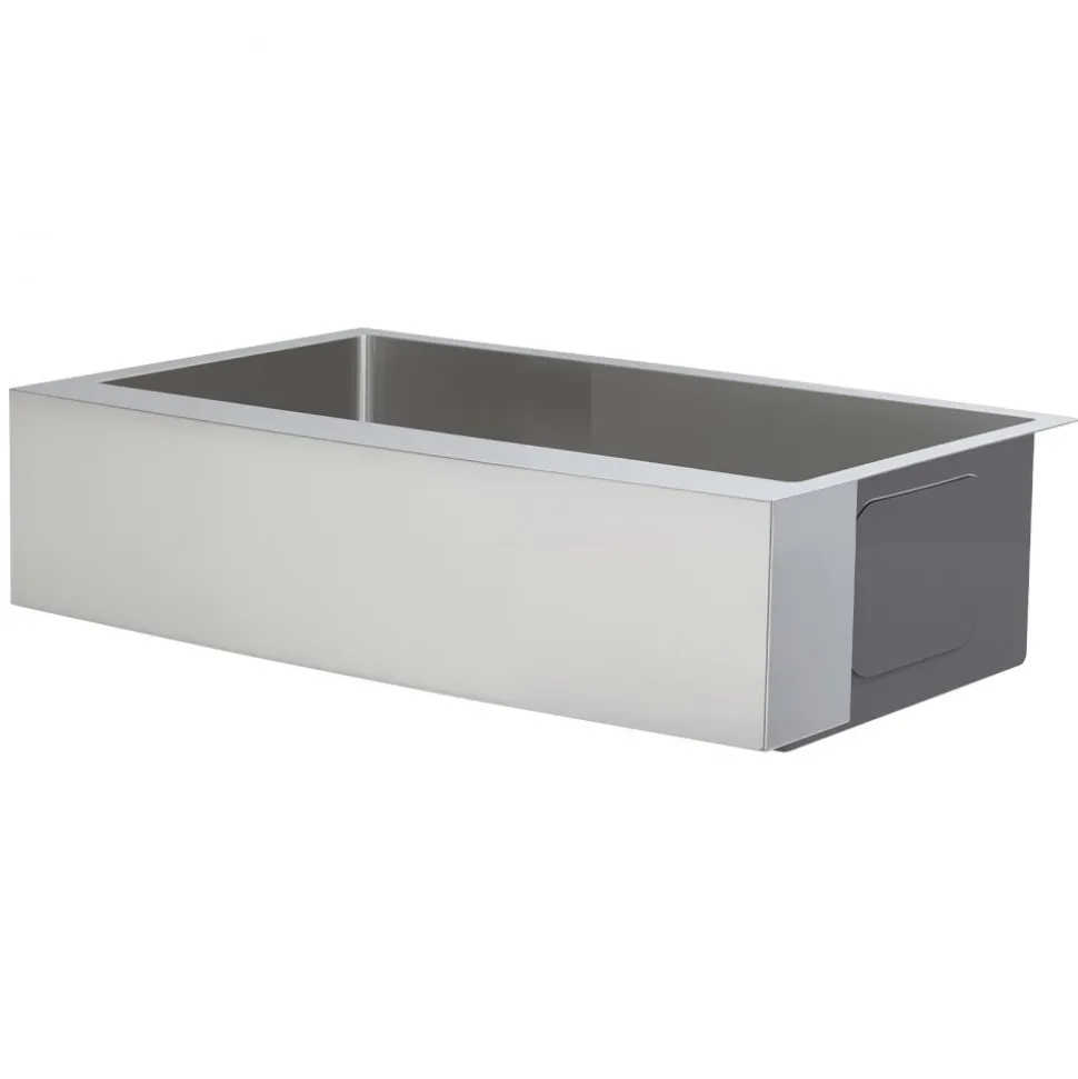 VEVOR 33-inch Kitchen Undermount Single Bowl Sinks, Stainless Steel Drop-In Farmhouse Basin with Accessories, Household Dishwasher Sinks for RV, Prep Kitchen, Laundry Room, Bar