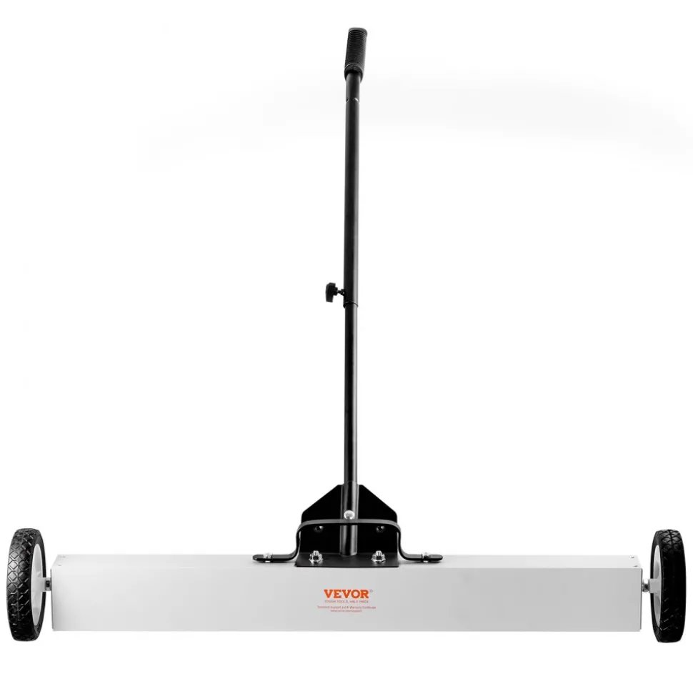 VEVOR 36-Inch Magnetic Sweeper with Wheels, 55 lbs Capacity, with Telescoping Magnetic Pickup Tool, Adjustable Handle, Magnetic Pickup Sweeper to Pick Up Nails and Screws, for Workshop, Garage, Yard