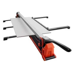 VEVOR 63-Inch Manual Tile Cutter, Upgraded Rail and Sliding Head, Precision Alignment Guide, Tungsten Carbide Cutting Wheel, Support Legs with Swivel Wheels, for DIY Pros, Ceramic, Floor, Wall Tiles