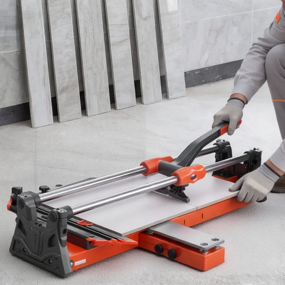 VEVOR 24-Inch Manual Tile Cutter, Upgraded Sliding Head Cutting Tool with Spring-Loaded Base, Angle Fence, Tungsten Carbide Cutting Wheel, Alignment Guide, for DIY Pros, Ceramic, Floor, Wall Tiles