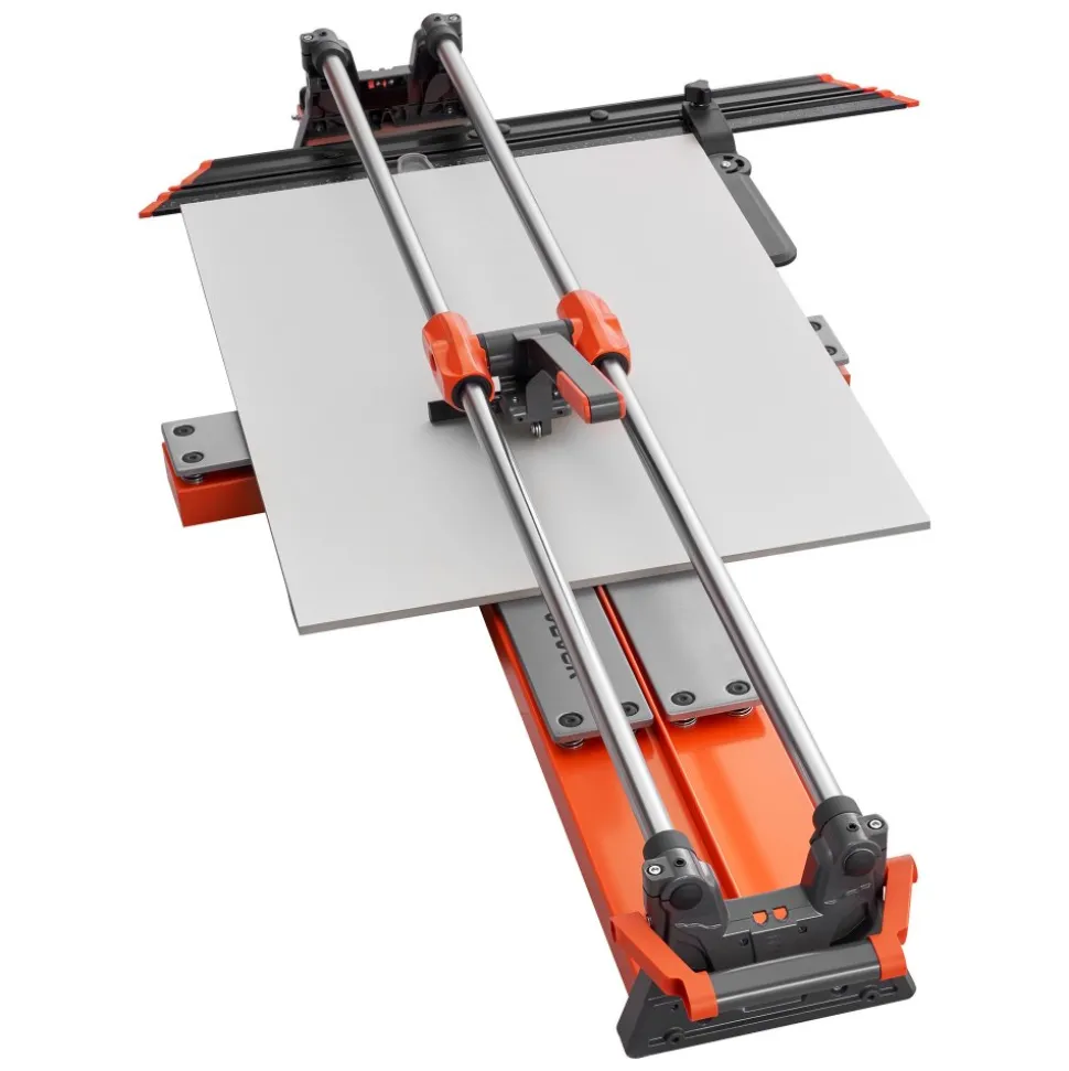 VEVOR 47.2-Inch Manual Tile Cutter, Upgraded Sliding Head Cutting Tool with Spring-Loaded Base, Angle Fence, Tungsten Carbide Cutting Wheel, Alignment Guide, for DIY Pros, Ceramic, Floor, Wall Tiles