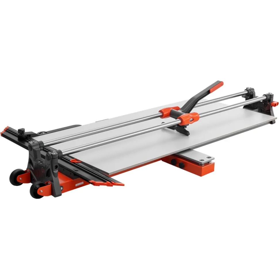 VEVOR 47.2-Inch Manual Tile Cutter, Upgraded Sliding Head Cutting Tool with Spring-Loaded Base, Angle Fence, Tungsten Carbide Cutting Wheel, Alignment Guide, for DIY Pros, Ceramic, Floor, Wall Tiles