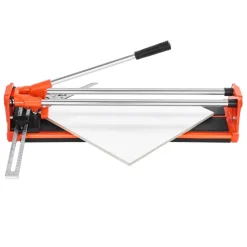 VEVOR 17-Inch Manual Tile Cutter for Wall & Polished Tiles,Double Rails for Precise Cutting, Tungsten Carbide Wheel,Non-Slip Handle,Anti-Displacement Pressure Rod,Precise Cuts for Pros & Beginners