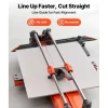 VEVOR 39.4-Inch Manual Tile Cutter, Upgraded Sliding Head Cutting Tool with Spring-Loaded Base, Angle Fence, Tungsten Carbide Cutting Wheel, Alignment Guide, for DIY Pros, Ceramic, Floor, Wall Tiles