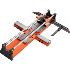 VEVOR 39.4-Inch Manual Tile Cutter, Upgraded Sliding Head Cutting Tool with Spring-Loaded Base, Angle Fence, Tungsten Carbide Cutting Wheel, Alignment Guide, for DIY Pros, Ceramic, Floor, Wall Tiles