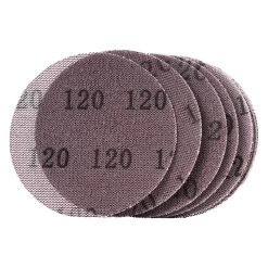 VEVOR 5-inch Mesh Abrasive Sanding Discs, 50PCS 120 Grit Anti-Clogging Ceramic Sandpapers Dust Free, Hook-and-Loop Sanding Discs for Metal Wood Plaster Sanding, Car Body Repair, Paint Removal