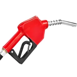 VEVOR 3/4-Inch NPT Automatic Fuel Nozzle, Max Flow Rate 11.8 GPM, Auto Shut Off Diesel Gas Pump Nozzle with 3-Speed Trigger Lock & 13/16-Inch (OD=20 mm) Spout for Gasoline, Diesel, Kerosene, Red