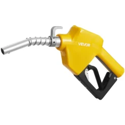 VEVOR 1 Inch NPT Automatic Fuel Nozzle, Max Flow Rate 21.6 GPM, Auto Shut Off Diesel Gas Pump Nozzle with 3-Speed Trigger Lock & 1-3/16 in (OD=30.1 mm) Spout for Gasoline, Diesel, Kerosene, Green