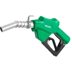 VEVOR 1 Inch NPT Automatic Fuel Nozzle with Swivel, Max Flow Rate 21.6 GPM, Auto Shut Off Diesel Gas Pump Nozzle with 3-Speed Trigger Lock & 1-3/16 in (OD=30.1 mm) Spout for Gasoline, Diesel, Kerosene