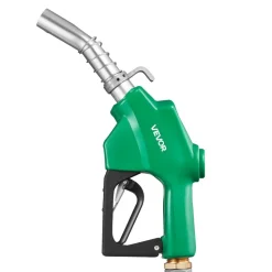 VEVOR 1 Inch NPT Automatic Fuel Nozzle with Swivel, Max Flow Rate 21.6 GPM, Auto Shut Off Diesel Gas Pump Nozzle with 3-Speed Trigger Lock & 1-3/16 in (OD=30.1 mm) Spout for Gasoline, Diesel, Kerosene