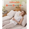 VEVOR 82.7-Inch Oversized Double Chaise Lounge, Corduroy Fabric Sectional Sofa, Cozy Deep Seat Loveseat Sofa with Soft Cushions and Throw Pillows for Living Room Bedroom, No Assembly Required, Beige