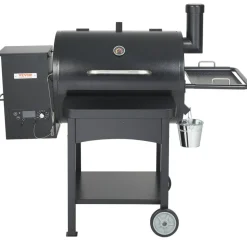 VEVOR 53 inch Portable Charcoal Grill, Propane Gas Grills with Cover and Cart, Heavy Duty Iron BBQ Grill, Mini Tabletop Smoker for Outdoor Cooking, Barbecue Camping, Picnic, Patio, and Backyard, Black