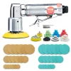 VEVOR 1/2/3 Inch Random Orbital Air Sander, High-Speed 15000RPM Mini Pneumatic Sander for Auto Body Work, 58PCS Air Powered Sander Kit with Sandpapers, Wool Pad, Wavy Sponges