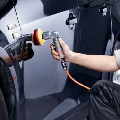 VEVOR 1/2/3 Inch Random Orbital Air Sander, High-Speed 15000RPM Mini Pneumatic Sander for Auto Body Work, 58PCS Air Powered Sander Kit with Sandpapers, Wool Pad, Wavy Sponges