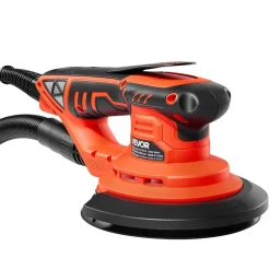 VEVOR 5 & 6-Inch Random Orbital Sander 400W Brushless Orbital Sander, 4000-10000RPM 7 Speeds Electric Palm Sanders with 20PCS Sandpapers, Dust Bag & Vacuum Hose for Woodworking Detailing Sanding