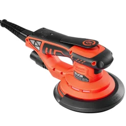 VEVOR 5 & 6-Inch Random Orbital Sander 400W Brushless Orbital Sander, 4000-10000RPM 7 Speeds Electric Palm Sanders with 20PCS Sandpapers, Dust Bag & Vacuum Hose for Woodworking Detailing Sanding