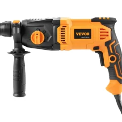 VEVOR 1 Inch SDS-Plus Rotary Hammer Drill, 8 Amp Corded Drills, Heavy Duty Chipping Hammers with Safety Clutch, Electric Demolition Hammers, Taladro Rotomartillo, Power Tool For Concrete