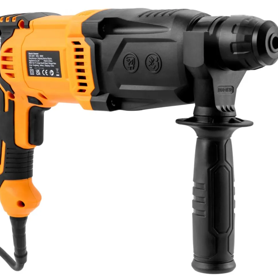 VEVOR 1 Inch SDS-Plus Rotary Hammer Drill, 8 Amp Corded Drills, Heavy Duty Chipping Hammers with Safety Clutch, Electric Demolition Hammers, Taladro Rotomartillo, Power Tool For Concrete