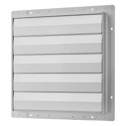 VEVOR 24 Inch Shutter Exhaust Fan Wall Mounted Automatic Louvers Silver, Sturdy Steel Housing, Low Noise, AC Motor, 7030 CFM Ventilation and Cooling for Attic, Garage, Barn, Greenhouse, Workshop