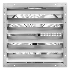 VEVOR 14 inch Shutter Exhaust Fan, Wall Mounted Attic Vent Fan with Smart Programming Variable Speed Temperature Control, 2000 CFM,EC Motor,Timer, for Shed,Garage,Greenhouse Ventilation Cooling,Black
